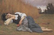Adolphe William Bouguereau Rest in Harvest (mk26) oil on canvas